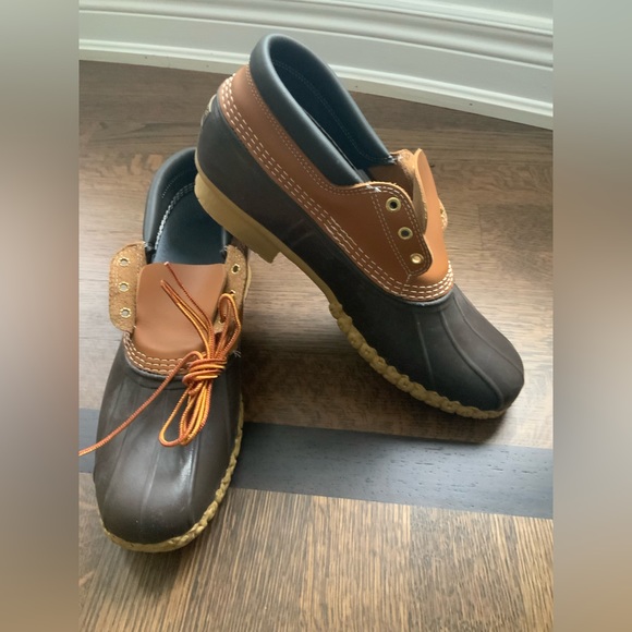 L.L. BEAN Men’s Bean Boots Gumshoes Tan Brown MEN’S size 14 BRAND NEW - Picture 13 of 14